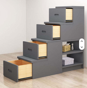 Cama <span class=keywords><strong>litera</strong></span> infantil de madera de pino maciza <span class=keywords><strong>con</strong></span> tobogán y <span class=keywords><strong>escaleras</strong></span>, ¡gran oferta! - Product Image 5