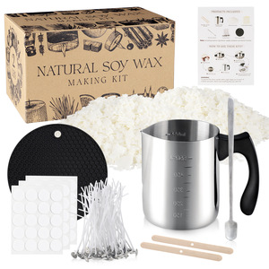 <span class=keywords><strong>Kit</strong></span> de fabrication de bougies à la cire de soja DIY de 2 lb, huiles essentielles, ensemble cadeau d'arômes romantiques faits <span class=keywords><strong>maison</strong></span>, <span class=keywords><strong>kit</strong></span> de fabrication de bougies parfumées faites à la main - Product Image 2