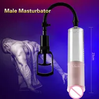 Agrandissement de la bite Enhancer électrique Vide Agrandissement du pénis Hommes Sex Toys Aspirateur électrique Mâle Chatte Jouet Pénis Pompe Agrandisseur
