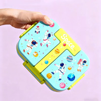 Individuell Bedruckte 3-Fach Unterteilte 600ml Edelstahl Schul-Lunchboxen Kinder Bento Tiffin Brotdose für Schulkinder