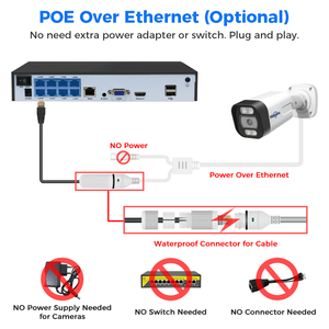 8MP POE <b>IP</b> Home <b>Security</b> <b>Camera</b> With Night Vision Smart Detection and Two-Way Audio 4K Outdoor Video CMOS Sensor HB71X Home Secu - Product Image 6