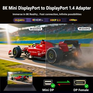 Adaptador Bidireccional <span class=keywords><strong>Mini</strong></span> 8K60Hz de la Marca Biaze, de USB-C a HDMI 1.4, Macho a Hembra, para Computadoras Portátiles de Juegos - Product Image 2
