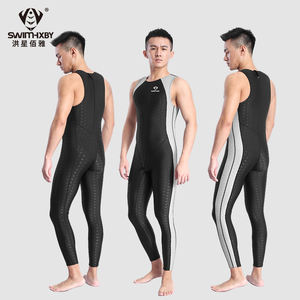 50 + तैराकी सूट त्वचा सर्फ एंटी- यूव आउटडोर डाइविंग सूट डाइविंग कपड़े पुरुषों के तंग तैराक त्वरित सुखाने वाले फिटनेस स्विमसूट - Product Image 3
