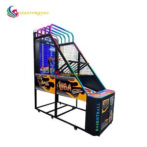 Machine de tir au basket-ball commerciale à monnayeur pour adultes et enfants, construction métallique, certifiée CE, en anglais, pour jeu en intérieur - Product Image 2