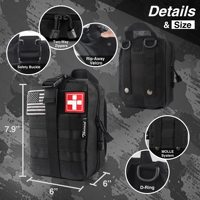 IFAK portable-Trousse de premiers soins tout-en-un pour le camping, la randonnée, la préparation aux situations d'urgence, la survie en milieu sauvage et les premiers intervenants