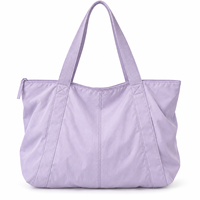 Sac fourre-tout personnalisé en nylon souple grande capacité pour le shopping, les trajets quotidiens et les voyages avec des bretelles durables