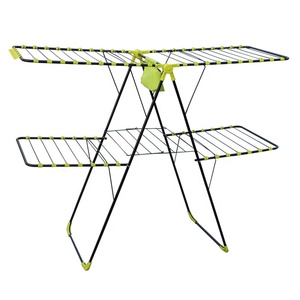 Factory Price Foldable Iron <strong>Cloth</strong> Holder Clothes Drying <strong>Rack</strong> <strong>Stand</strong> - Product Image 3