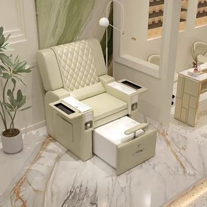 Sillón de pedicura eléctrico reclinable multifuncional integrado con masaje para salón de uñas y pestañas, terapia y cuidado de pies - Product Image 4
