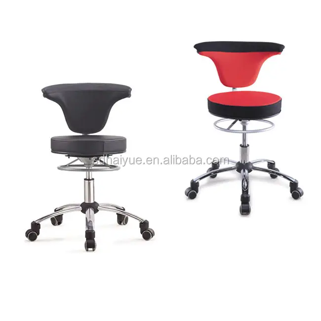 Swivel backrest salon barber work stool hair beauty stool HY1037