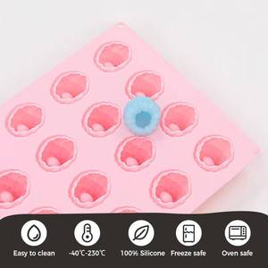 MUYULINS factory can customize 24-cavity raspberry-shaped cake decoration molds, LFGB non-stick, BPA-free <b>silicone</b> candy molds - Product Image 5