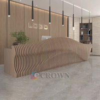 Design Brushed Fixture Service Desk Mall Flant Indoor First Walking Luxury Sock Cashier Table OEM