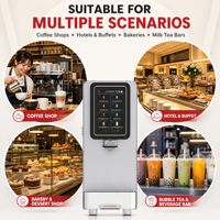 Machine à mousse de lait automatique Steamtronix, pour lait chaud et froid, écran tactile, pour café, cappuccino, latte