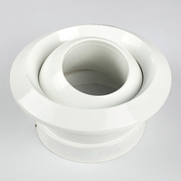 Diffuseur de jet de bille directionnel flexible en aluminium moderne pour système CVC intérieur