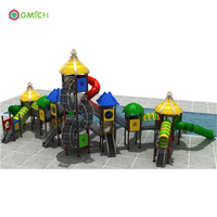 Multifunktionale gebrauchte Outdoor-Fiberglas-Kunststoff-Wasserrutsche für Pool, Schule, Hartwasser-Rutschenparks, Ausrüstung der Marke Jinmiqi