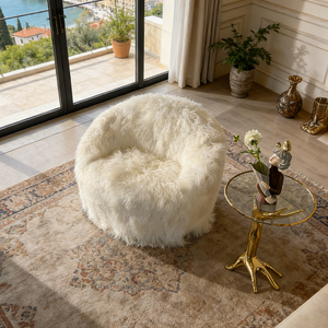 Elegante Poltrona Lounge Ergonomica, Morbido Pouf Oversize, Divano Lazy Bean Bag per Arredamento Soggiorno - Product Image 5