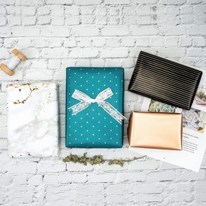 Floral Metallized Recyclable Gift <b>Wrap</b> <b>Paper</b> <b>Roll</b> 100GSM Eco-Friendly Double-Sided Coated Digital Printing Compatible Packaging - Product Image 5