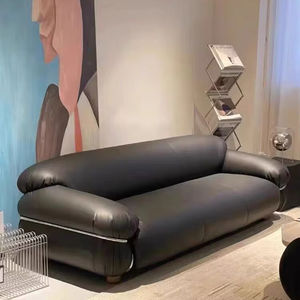 DONSUN Mobilier de salon moderne Italie Design rétro Canapé blanc boucle Velours Afra Tobia <span class=keywords><strong>Scarpa</strong></span> Soriana Canapé Sesann en <span class=keywords><strong>cuir</strong></span> - Product Image 2