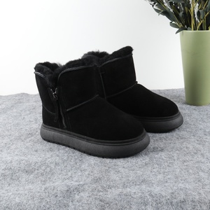 <span class=keywords><strong>Bottes</strong></span> de neige à glissière latérale pour femmes <span class=keywords><strong>bottes</strong></span> de neige doublées de fausse fourrure à la mode femmes Uggs - Product Image 5