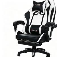 Chaise de jeu ergonomique personnalisée, avec un design traditionnel en cuir PU, pivotante et réglable manuellement