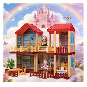ชุดครัวบ้านตุ๊กตาพลาสติกขนาดจิ๋ว DIY พร้อมเฟอร์นิเจอร์และอุปกรณ์เสริม ของขวัญสร้างสรรค์สำหรับทุกเพศทุกวัย - Product Image 6