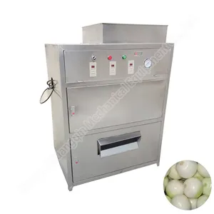 Cut mini peeling and root peel uses Industrial Onion Cutting Machine