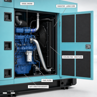 Groupe électrogène diesel à démarrage automatique ATS 150 kVA 120 kW triphasé pour travaux de construction industrielle 50 Hz 60 Hz