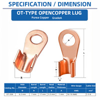 Connecteur à sertir automobile 20A OT-20 en cuivre épaissi 1000V pour câble de 1,5-6mm²