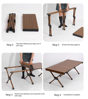 Table pliante d'extérieur en alliage d'aluminium, résistante aux intempéries, pour la vente ambulante, le camping, les barbecues, la salle de sport et la cuisine