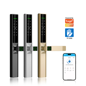 Cerradura Inteligente para Puerta Delantera Tolink con Huella Dactilar, WiFi Tuya, Bluetooth TTlock, Digital, de Empujar y Tirar, Ultra Delgada, para Puerta de Aluminio - Product Image 1
