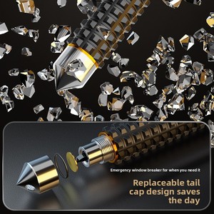 Équipement personnel – Bâton pliable portable à <span class=keywords><strong>trois</strong></span> sections <span class=keywords><strong>de</strong></span> 21/26/32/37 pouces, avec pointe en acier, poignée en caoutchouc et alliage - Product Image 4