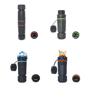 YXY-conector acoplador <span class=keywords><strong>M23</strong></span> IP67 RJ45 para exteriores, CAT6 CAT6A, conector hembra dual rj45 - Product Image 6