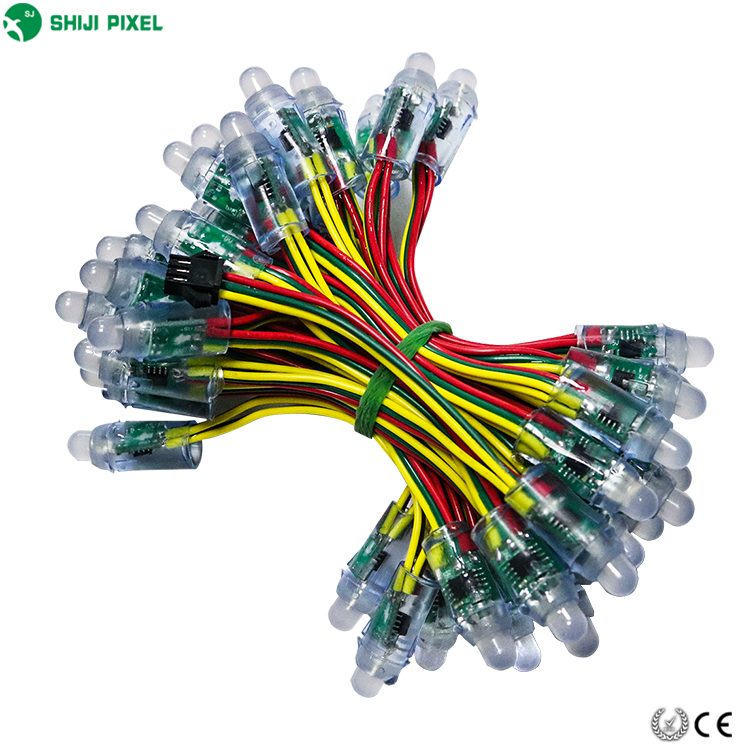 12mm WS2811 Full Color LED Pixel Light Modules Waterproof RGB Digital Bullet String for Outdoor Lighting