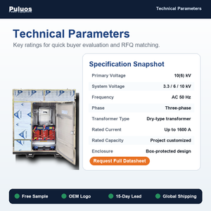 Transformador de Tipo Seco para Minería Puluos KKSG para Distribución en Subestaciones Superficiales - Product Image 2
