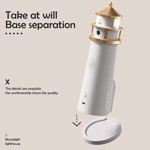 <strong>Moonlight</strong> Lighthouse Ambient Light with Human Body Induction and Remote Control <strong>Sleep</strong> Night Light Desktop Decorative Gift Lamp - Product Image 3