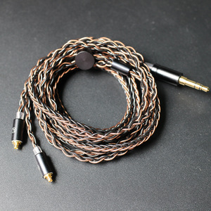 <span class=keywords><strong>Cable</strong></span> trenzado para auriculares MMCX Se535 Se846, <span class=keywords><strong>Cable</strong></span> de cobre de cristal único con micrófono - Product Image 2