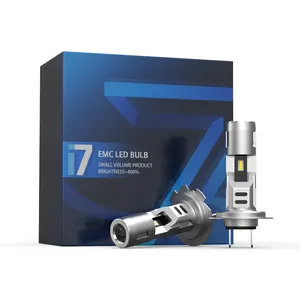 I7 Bohlam LED Kualitas Tinggi dan Harga Terbaik Lensa Proyektor Mini H4 Bohlam Lampu Mobil Led H7 H11 12V Aksesori Mobil