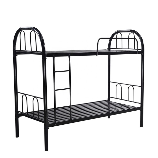 Cheap Price Bedroom Furniture School Metal Bunk Beds for Adults Double Deck Steel Bed Frame Design