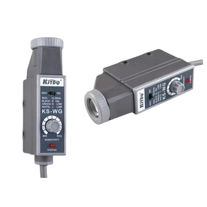 Kjt bán buôn NPN PNP vuông màu quang điện Mark photocell <span class=keywords><strong>Sensor</strong></span> 24V DC phát hiện màu sắc khác nhau cảm biến quang học - Product Image 1