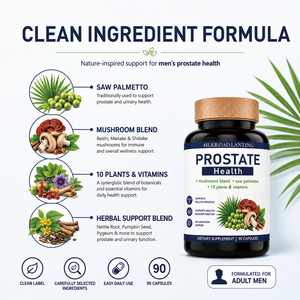 Complément Herbal pour Hommes à Base de Palmier Nain et de Champignons, en Capsules, avec 10 Plantes et Vitamines - Product Image 6