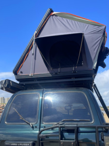 Virgin Wing Factory Price All-Season Car Rooftop <b>Tent</b> LED Light Ladder <b>Waterproof</b> Oxford Fabric Aluminum Hard Double Aluminum Ha - Product Image 3
