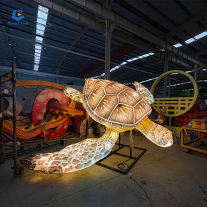 Lanterne chinoise en soie, présentation de lanternes artificielles, <span class=keywords><strong>tortue</strong></span> de mer, fête des animaux - Product Image 5