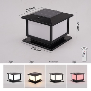 Luces Solares <span class=keywords><strong>para</strong></span> Postes, Luces Impermeables <span class=keywords><strong>para</strong></span> Jardín y Cercas, Estilo Moderno y Minimalista, Luces <span class=keywords><strong>para</strong></span> Postes de Patio/Puerta de Villa. - Product Image 3