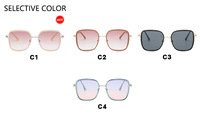Lunettes de soleil classiques de haute qualité, nouvelle arrivée, monture en métal, logo personnalisé, verres colorés, lunettes de soleil pour femmes et hommes