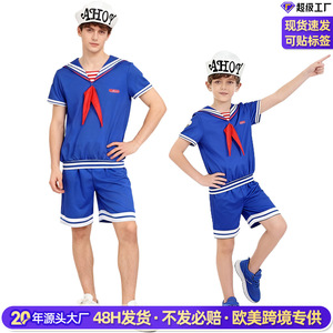 Disfraz de Marinero de la Tienda de Helados de Stranger Things, Conjunto de Disfraces para Padres e Hijos, Disfraz de Halloween, Disponible en Stock - Product Image 5