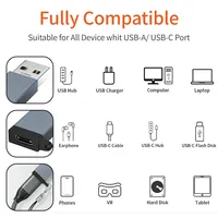 Adaptateur USB C Femelle vers USB Mâle de Haute Qualité, Adaptateur USB 3.1 A vers C, 10 Gbps Super Vitesse de Transfert de Données pour iPhone, Ordinateur Portable