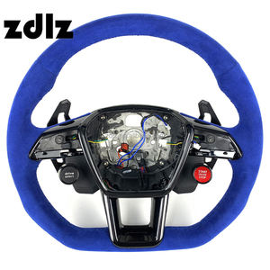 Volante de fibra de carbono de cuero de gamuza <span class=keywords><strong>azul</strong></span> personalizado para <span class=keywords><strong>Audi</strong></span> RS A6 A7 C8 <span class=keywords><strong>A3</strong></span> S6 S7 RS6 RS7 2018 2020 2021 <span class=keywords><strong>2022</strong></span> - Product Image 1