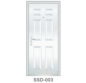 Puerta Exterior de Seguridad de acero inoxidable Puerta de entrada principal de metal para el hogar - Product Image 2