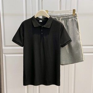 2024 camisetas Polo de manga corta con logotipo personalizado para hombres, camisa de cuello a rayas de <span class=keywords><strong>Rugby</strong></span> de poliéster transpirable de alta calidad, tejido de punto - Product Image 3