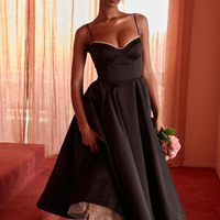 Robe de soirée sexy pour femmes de haute qualité, en maille, à bretelles, rose, élégante, robes pour femmes