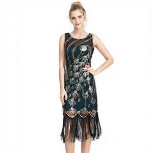 <span class=keywords><strong>Robe</strong></span> à franges style <span class=keywords><strong>Charleston</strong></span> des années 1920, <span class=keywords><strong>robe</strong></span> de soirée Gatsby, <span class=keywords><strong>robe</strong></span> à paillettes <span class=keywords><strong>pour</strong></span> club - Product Image 6